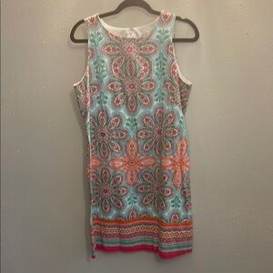 Colorful Sleeveless Patterned Dress
